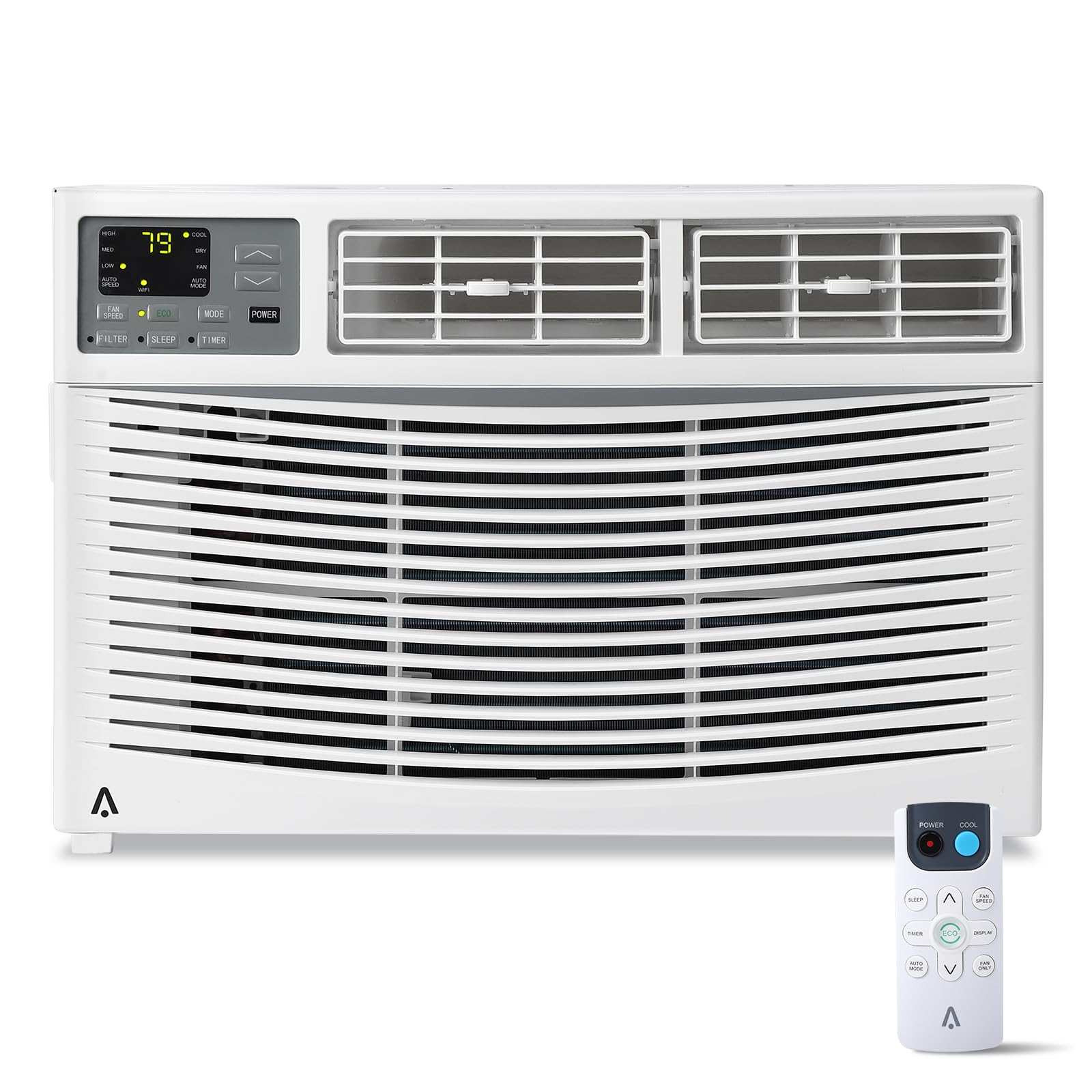 Towallmark 8,000 Btu Window Air Conditioner, Cools Up to 350 Sq. Ft with Cooling, 3 Fan Speed, Window-Mounted Room Ac Window Unit with Remote, Easy Install Kit for Home