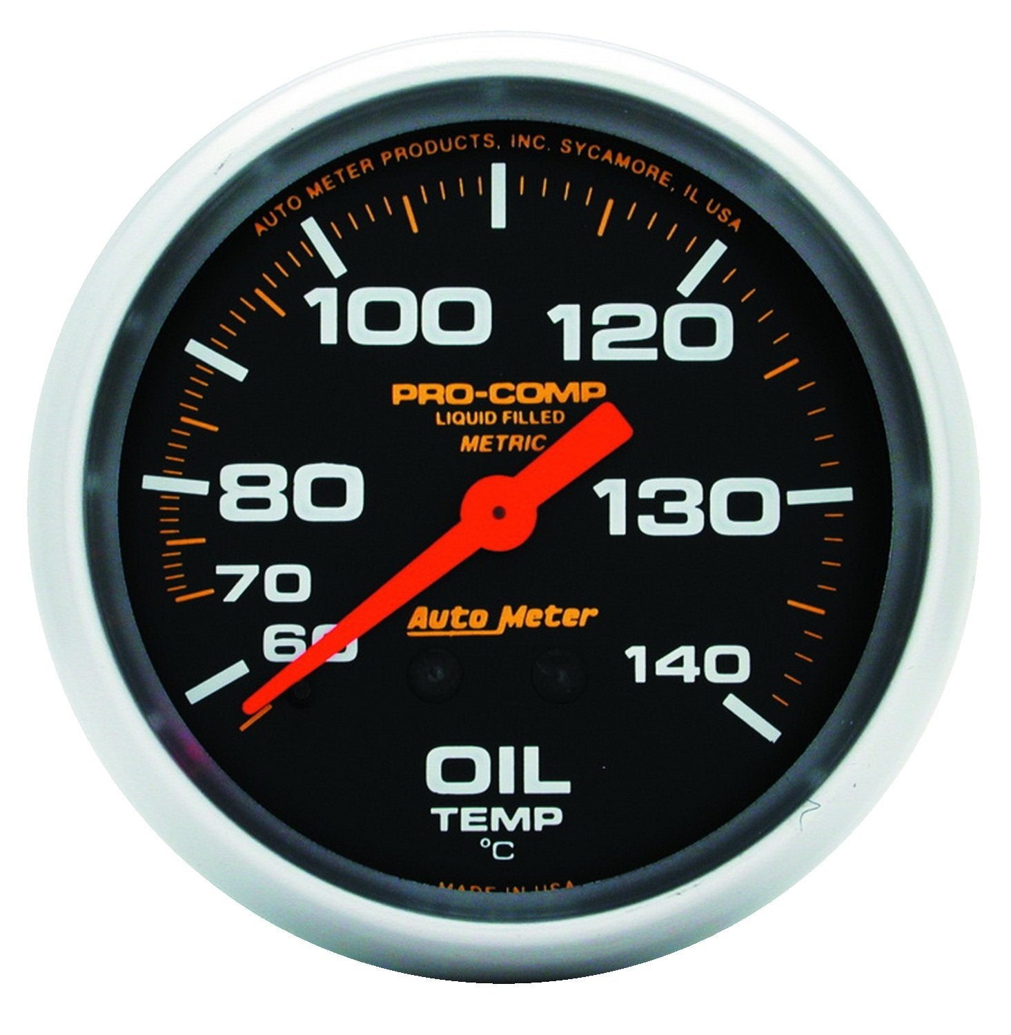 AUTO METER 5441 Pro-Comp Liquid-Filled Mechanical Oil Temperature Gauge