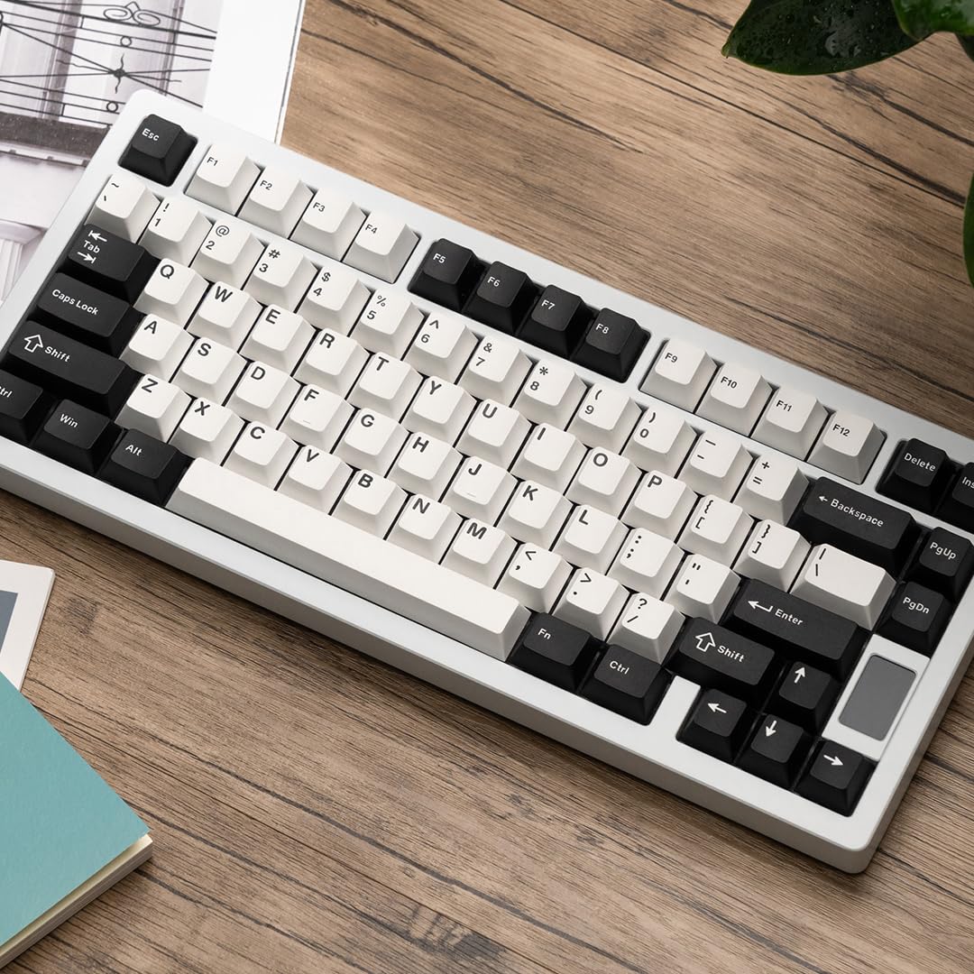 Chilkey ND75 Aluminum Keyboard 75% Percent Wireless Gaming Mechanical Keyboard with LCD Screen, Quick Assembly, BT/2.4G/USB-C, Hot Swappable Per-Key RGB Custom Key Board for Laptop Office PC