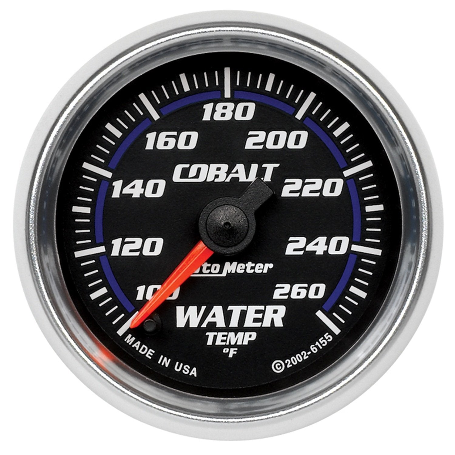 Auto Meter 6155 Cobalt Full Sweep Electrical Water Temperature Gauge, 2 1/16"