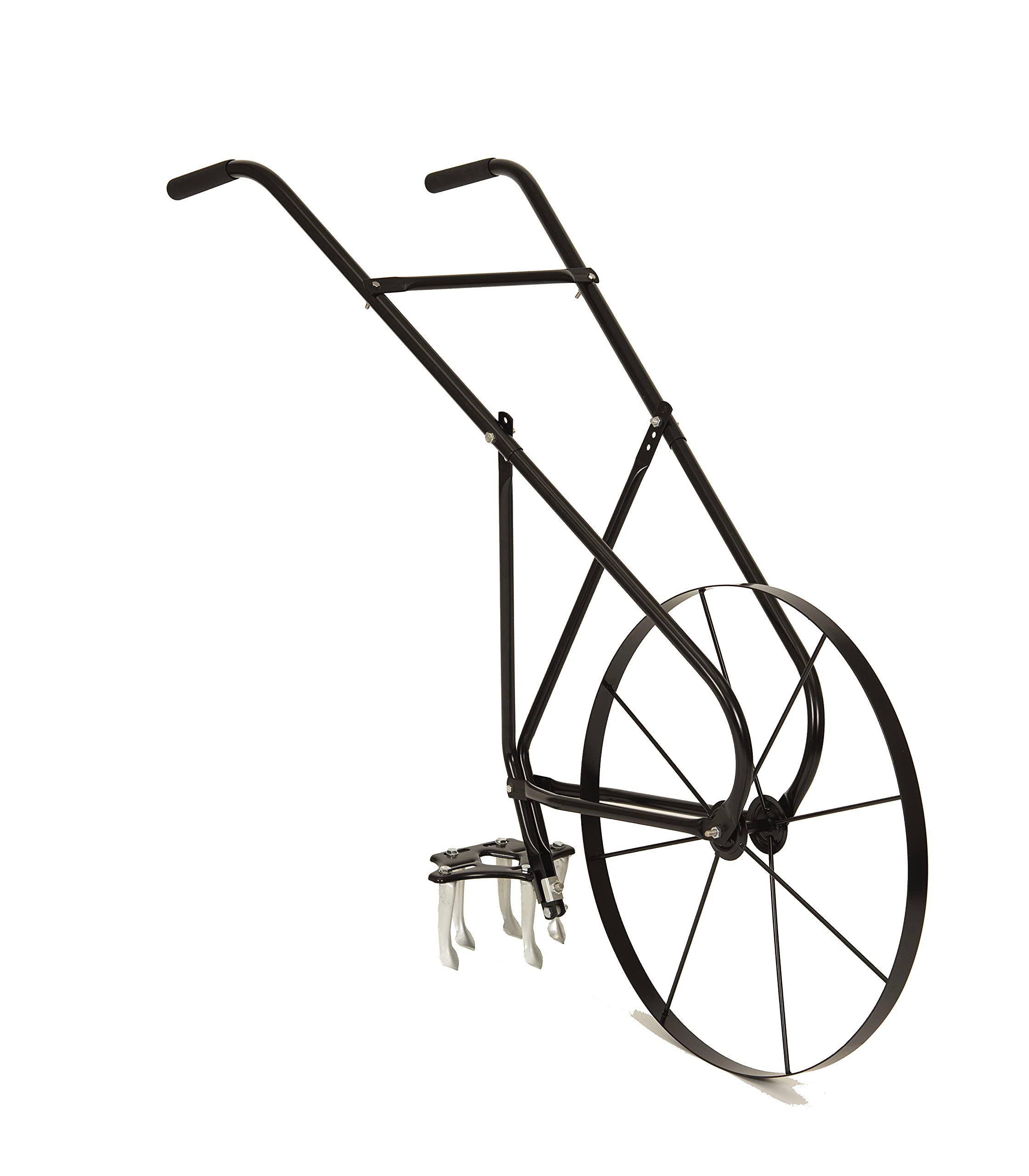 EarthWay 6500 High Wheel Tubular High Wheel Cultivator with Comfort Handle with 3- Position Adjustable, Quick Change Implements, and 24 Inch Steel Wheel