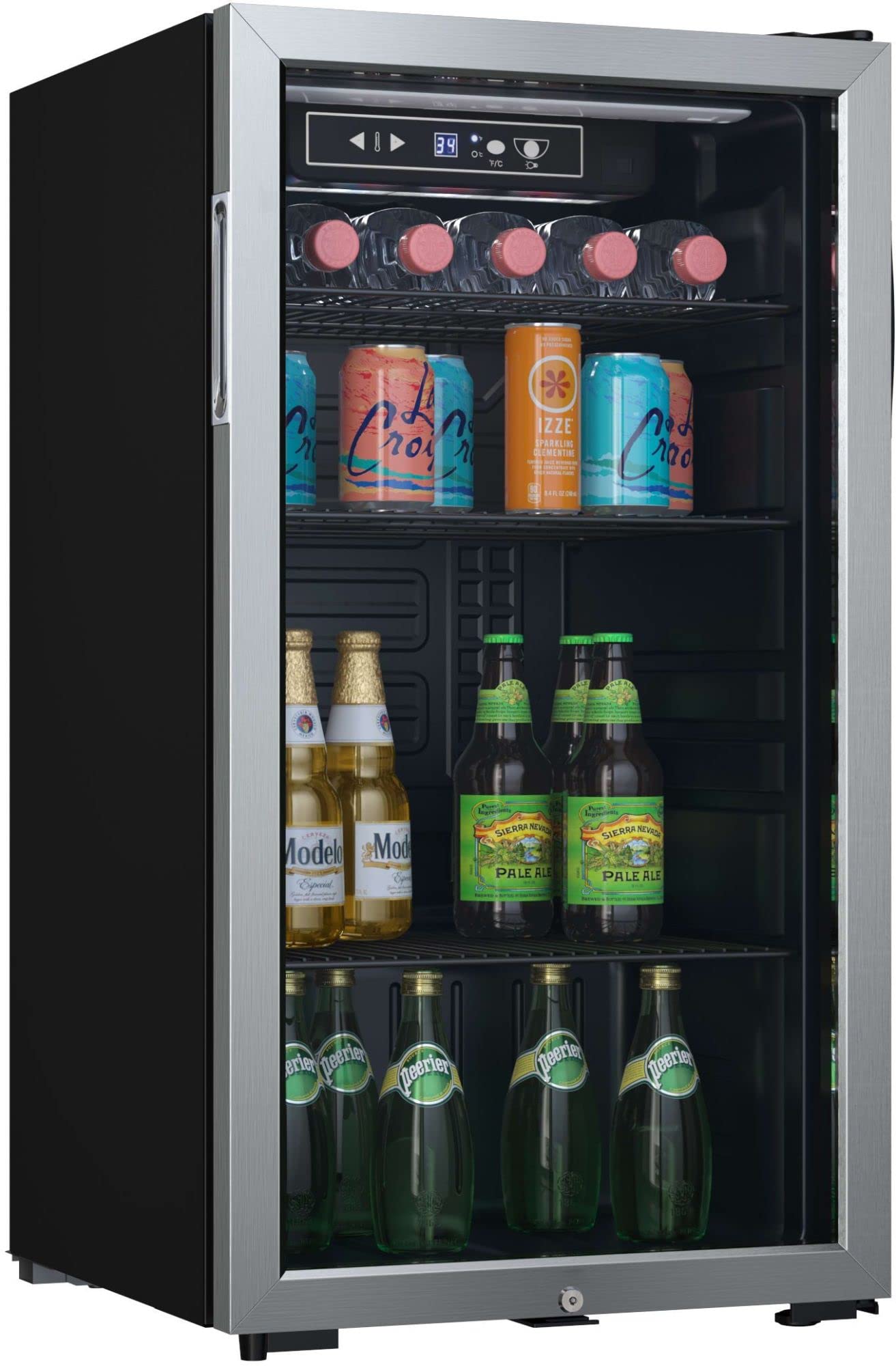EdgeStar BWC121SSLT 18 Inch Wide 80 Can Capacity Ultra Low Temp Beverage Center