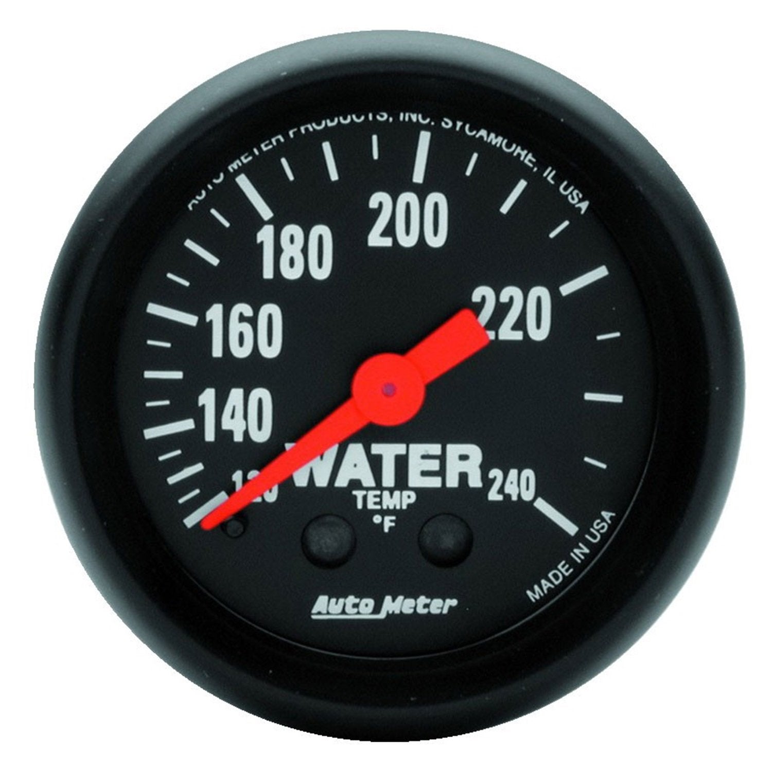 AUTO METER 2607 Z-Series Mechanical Water Temperature Gauge, 2 1/16"