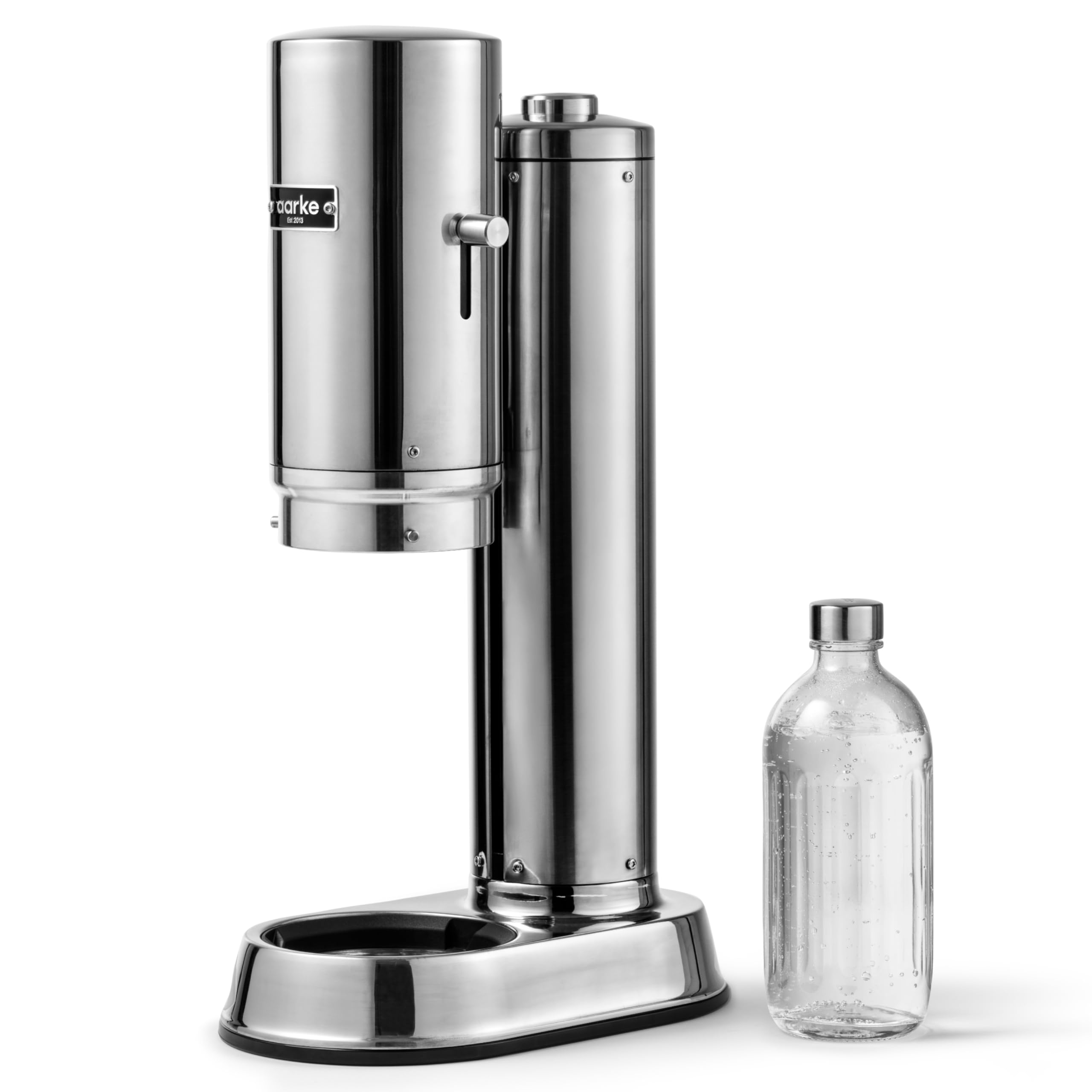 Aarke Carbonator Pro Premium Carbonator/Sparkling & Seltzer Water Maker with Glass Bottle - Stainless Steel