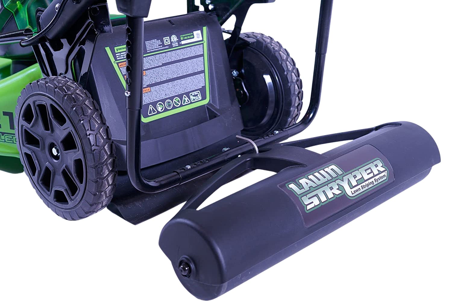 Lawn Stryper Generation 3-Lawn Striping System/Stripe Your Lawn Like A Ballpark/ONLY Works with ARIENS Razor, Craftsman (Battery ONLY), DEWALT, Echo, GREENWORKS, MAKITA, MKE Tool 21" Lawn Mowers