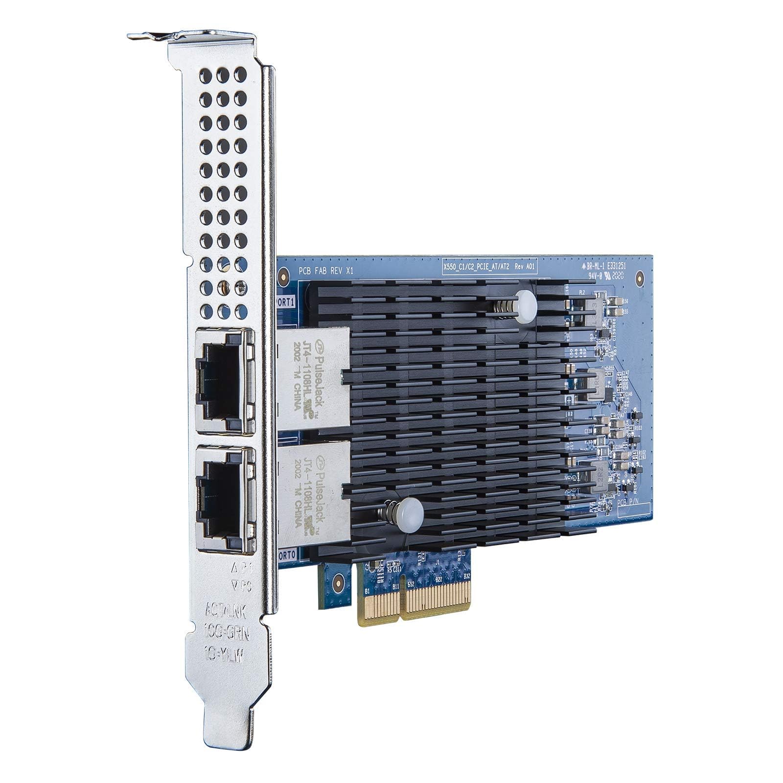 ipolex 10Gb NIC PCIe Network Card Fits Intel X550-T2, PCIe v3.0 x4, Dual RJ45 Port, with Intel X550-AT2 Controller, 100M/1G/10G Ethernet LAN Adapter Support Windows Server/Windows/Linux/Vmware