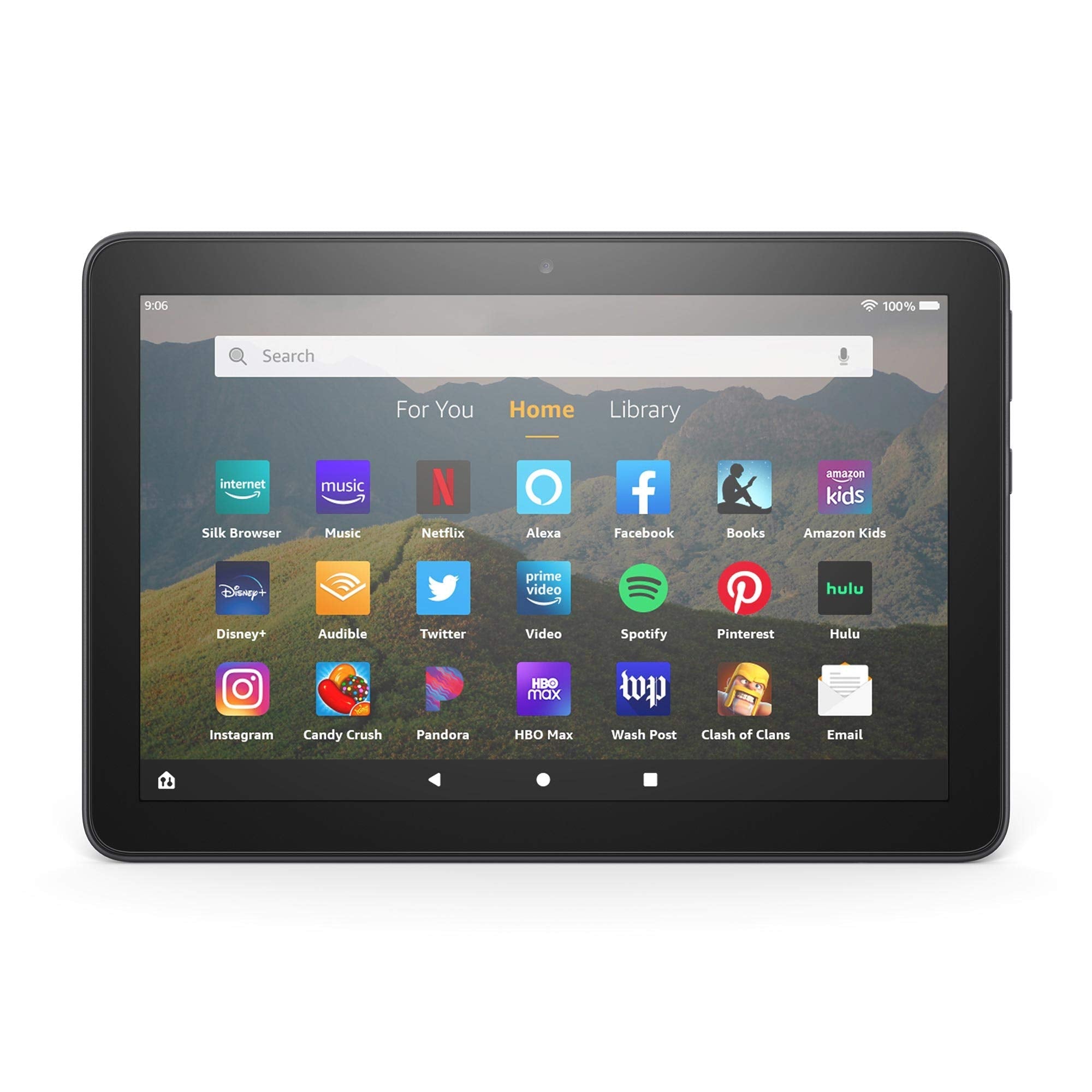 Amazon Fire HD 8 tablet, 8" HD display, 64 GB, (2020 release), designed for portable entertainment, Black