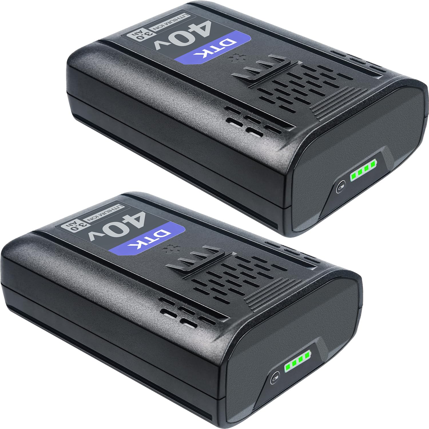 DTK Replacement for Kobalt 40V Battery MAX 3000mAh KM 2041B-06, KPM1040A-03, KM-1640-06, KM 4040-06 Cordless Power Tool Battery 2 Packs