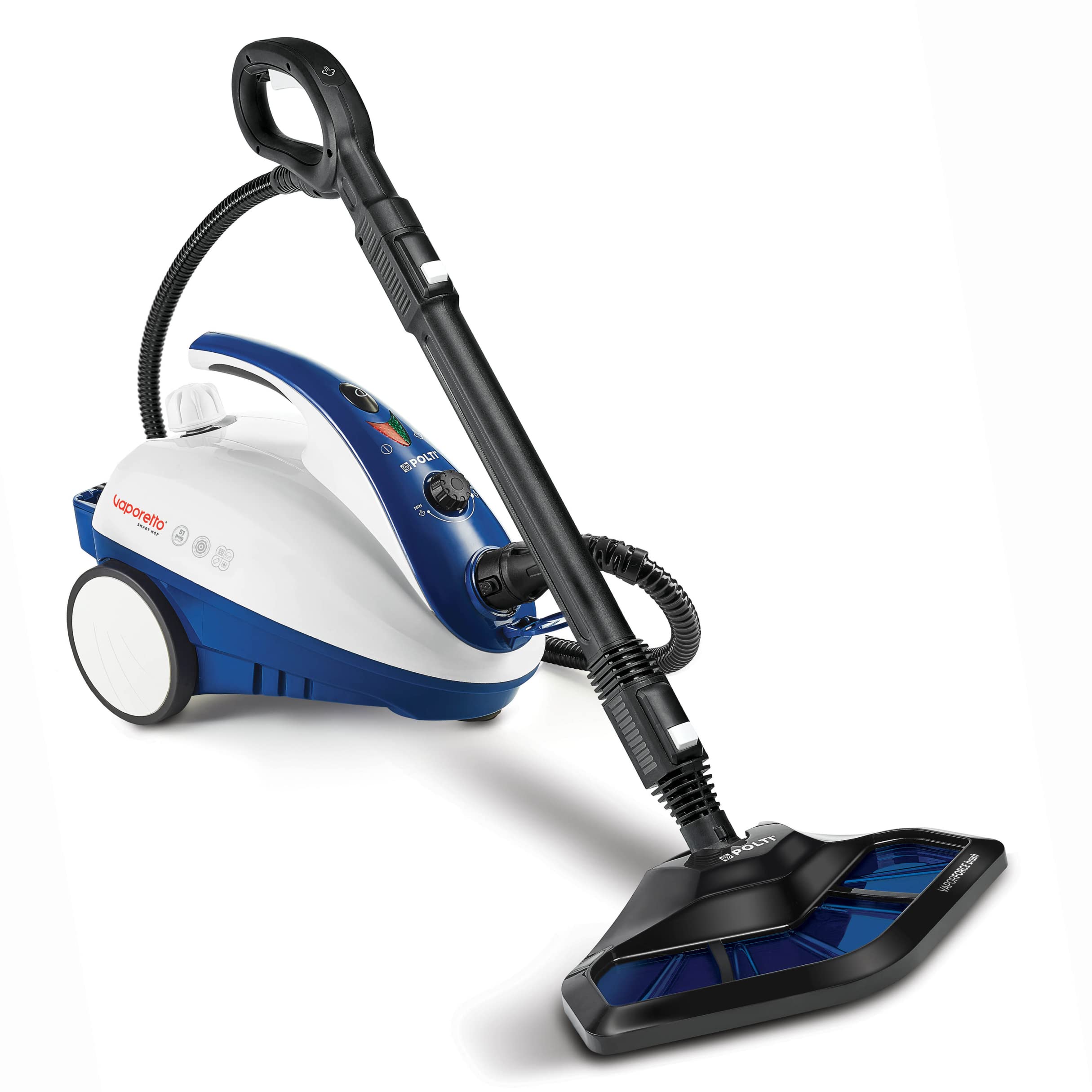 POLTI Vaporetto Smart Steam Mop and Steam Cleaner for Cleaning and Sanitizing with 12 Attachments Works for Tile Floor with Grout, Carpet, Car Detailing, Hardwood, & Furniture 2 Year Warranty