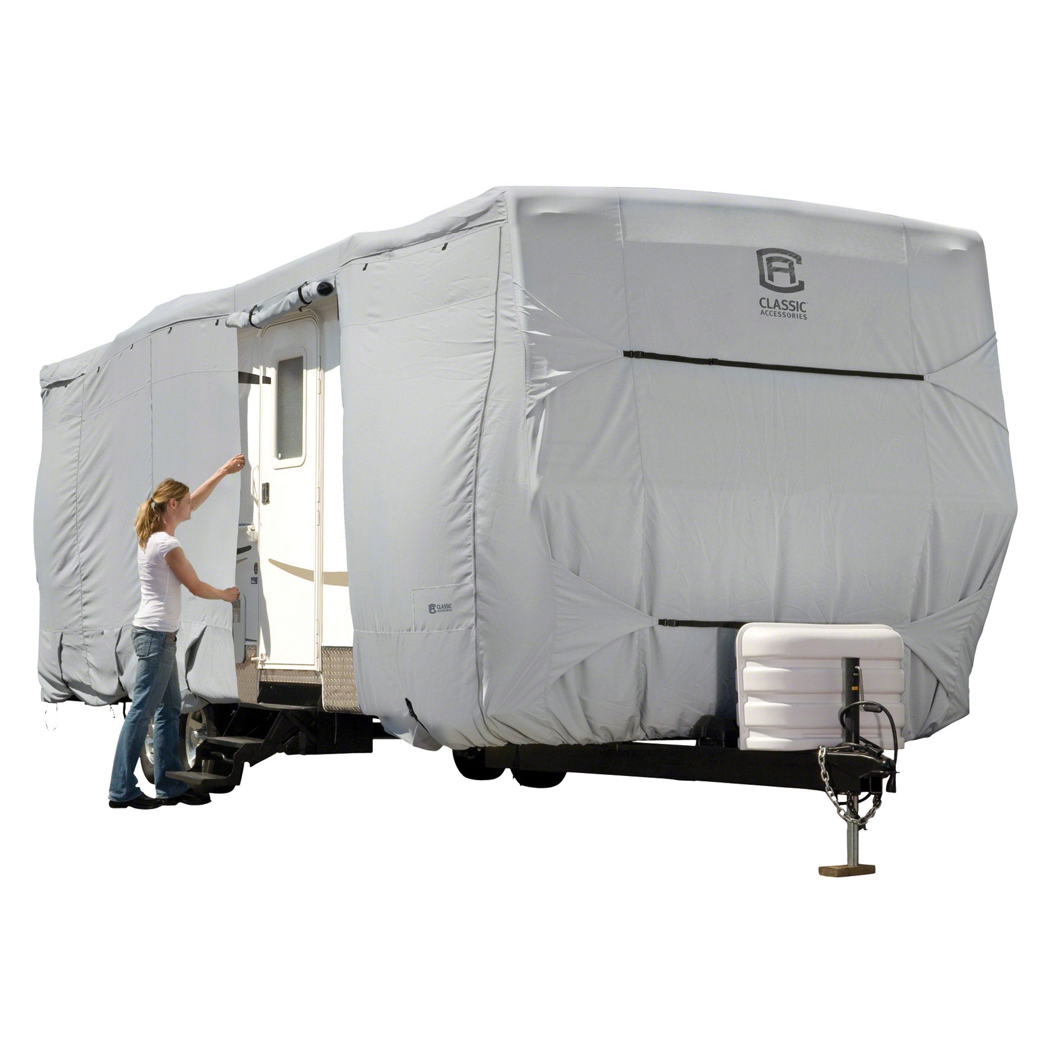 Classic Accessories Over Drive PermaPRO Travel Trailer Cover, Fits 24' - 27' RVs, RV Cover, Camper Cover, Travel Trailer Cover