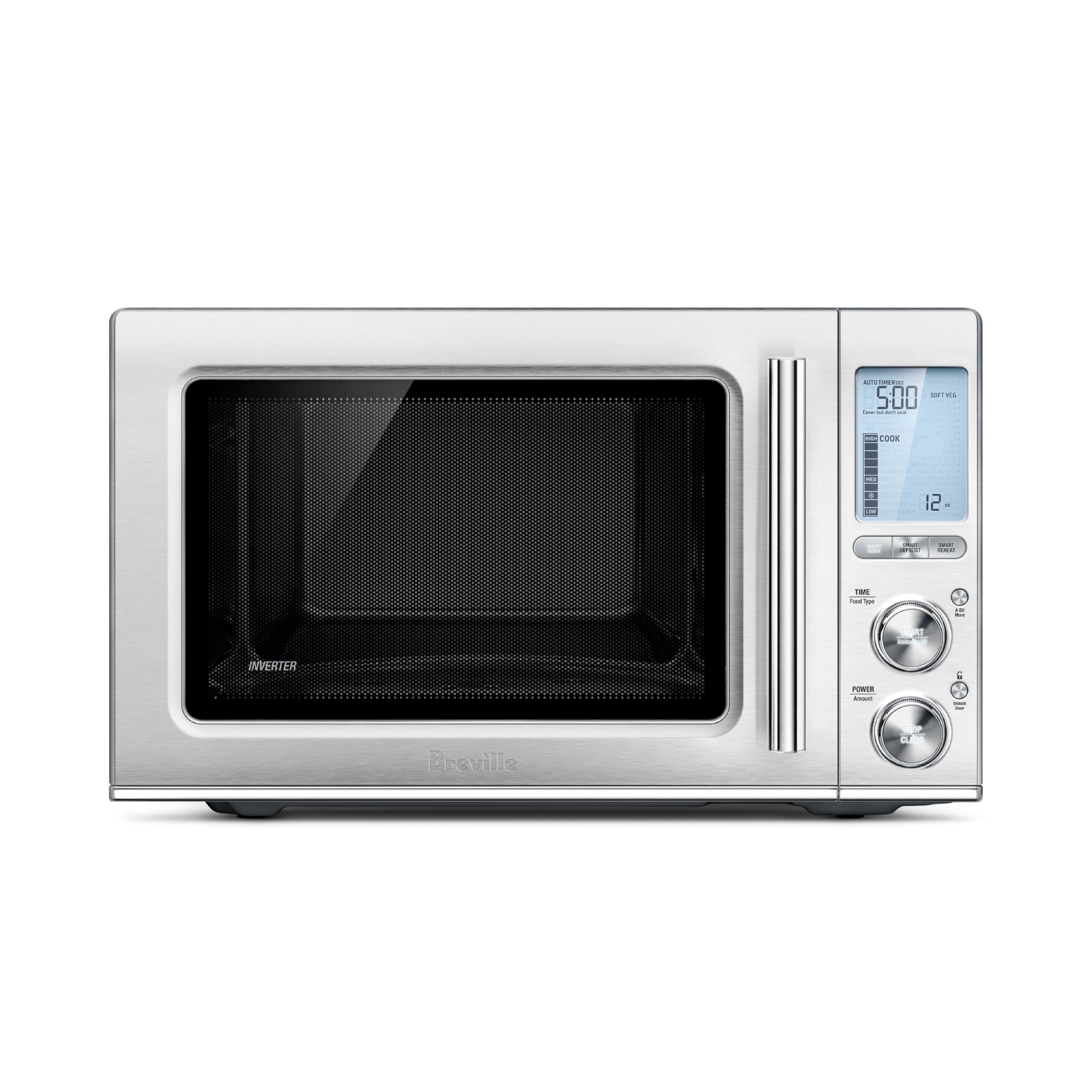 Breville BMO850BSS1BUC1 Smooth Wave Countertop Microwave Oven, Brushed Stainless Steel