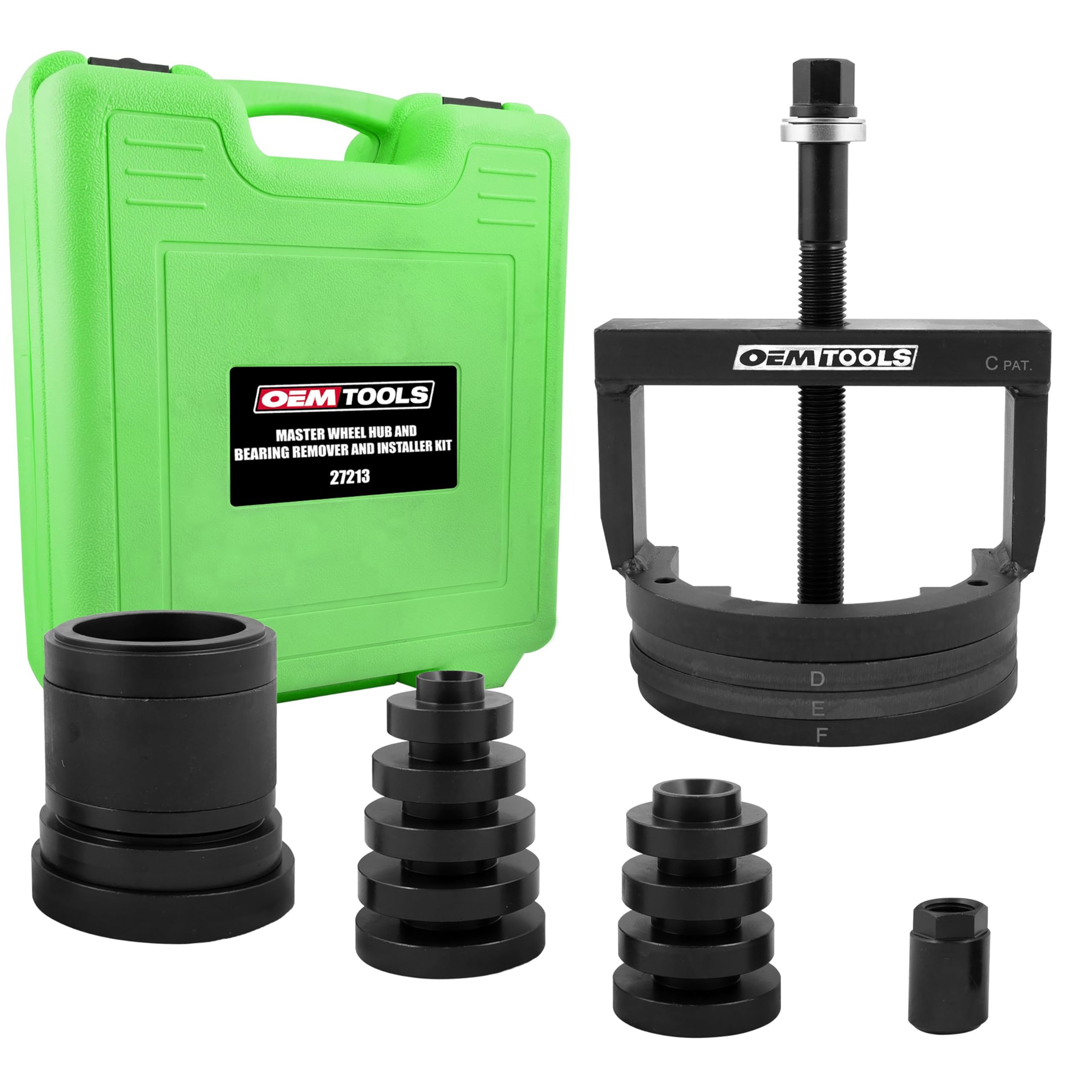 OEMTOOLS 27213 Master Wheel Hub & Bearing Remover & Installer Kit, Back & Front Wheel Bearing Removal Tool, Back & Front Wheel Hub Removal Tool, Easy to Use