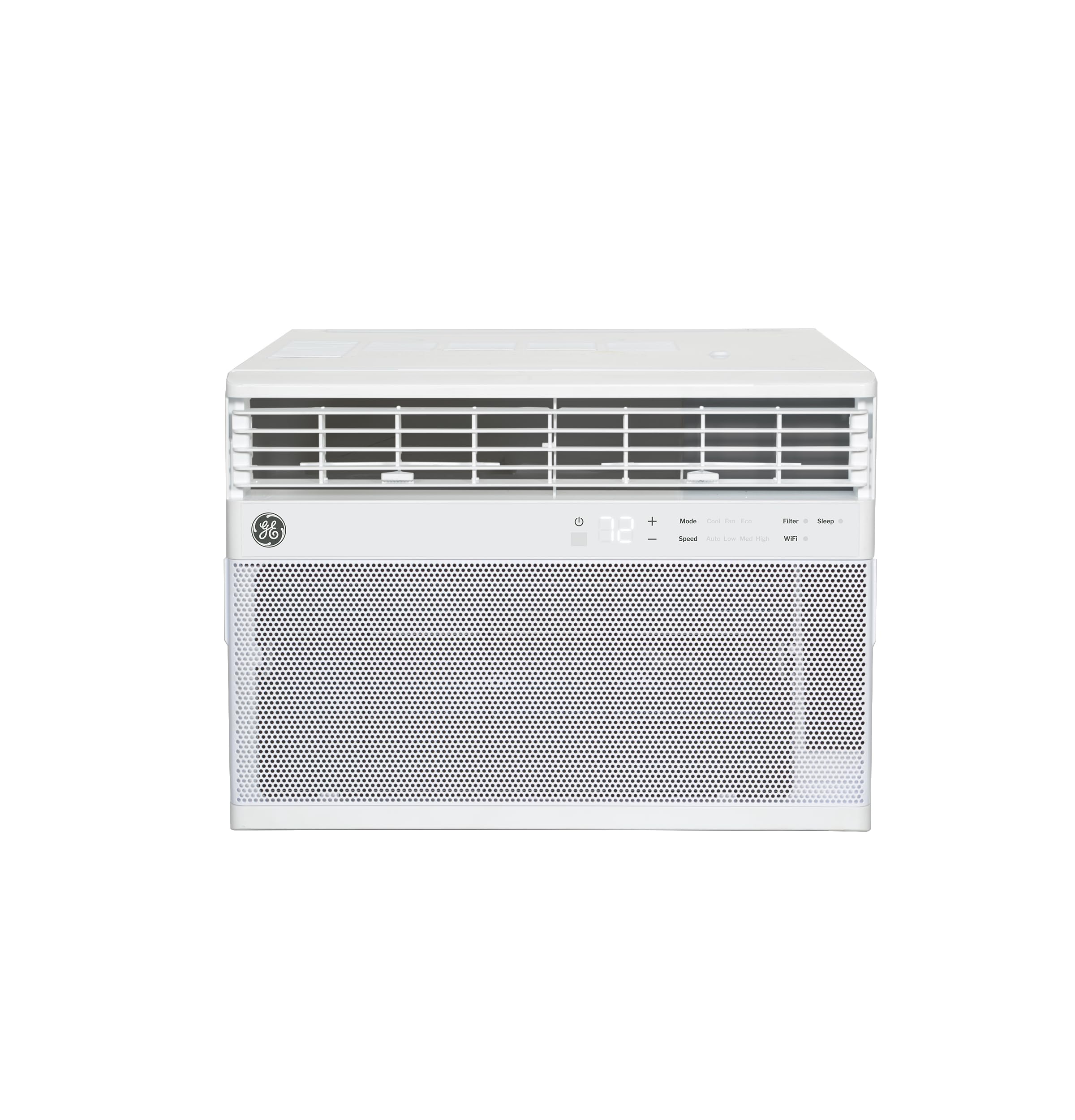 GE AWCS10WWA Window Air Conditioner 10,000 BTU 450 sq ft, Wi-Fi Enabled, Energy-Efficient Cooling for Medium Rooms, Easy Install Kit, Control Using Remote or Smartphone App, White