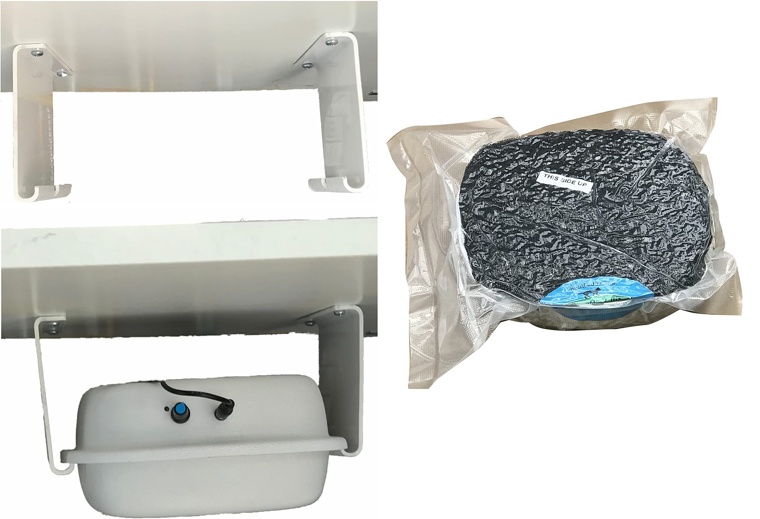 Product Group C - Purrified Air Litter Box Air Purifier with Extra Filter Media Pack & Overhead Bracket for Easy Installation - Quiet Operation, Efficient Performance