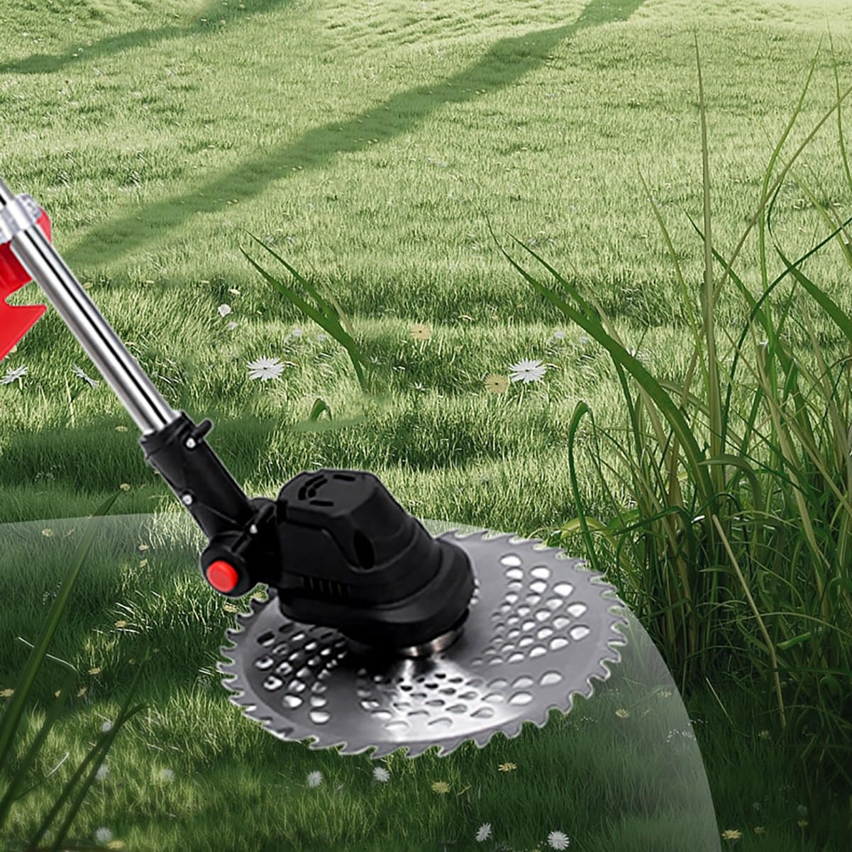 FresQa Brushless Lithium Electric Lawn Mower Multifunctional Handheld Home Lawn Mower high-Power Lawn Mower,Battery 1