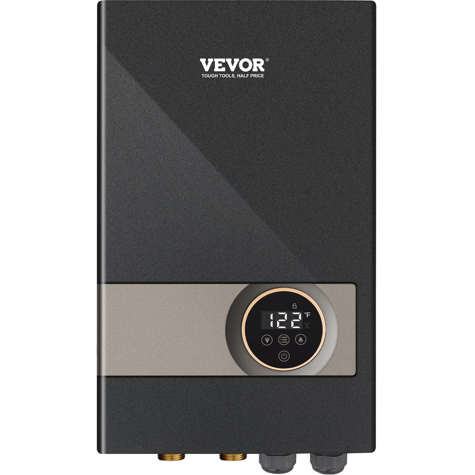 VEVOR Electric Tankless Water Heater, 18KW Instant Hot Water Heater, Digital Temperature Display & Easy Installation & 24-Hour Water Supply, For Kitchen Bathroom Shower Mall Salon
