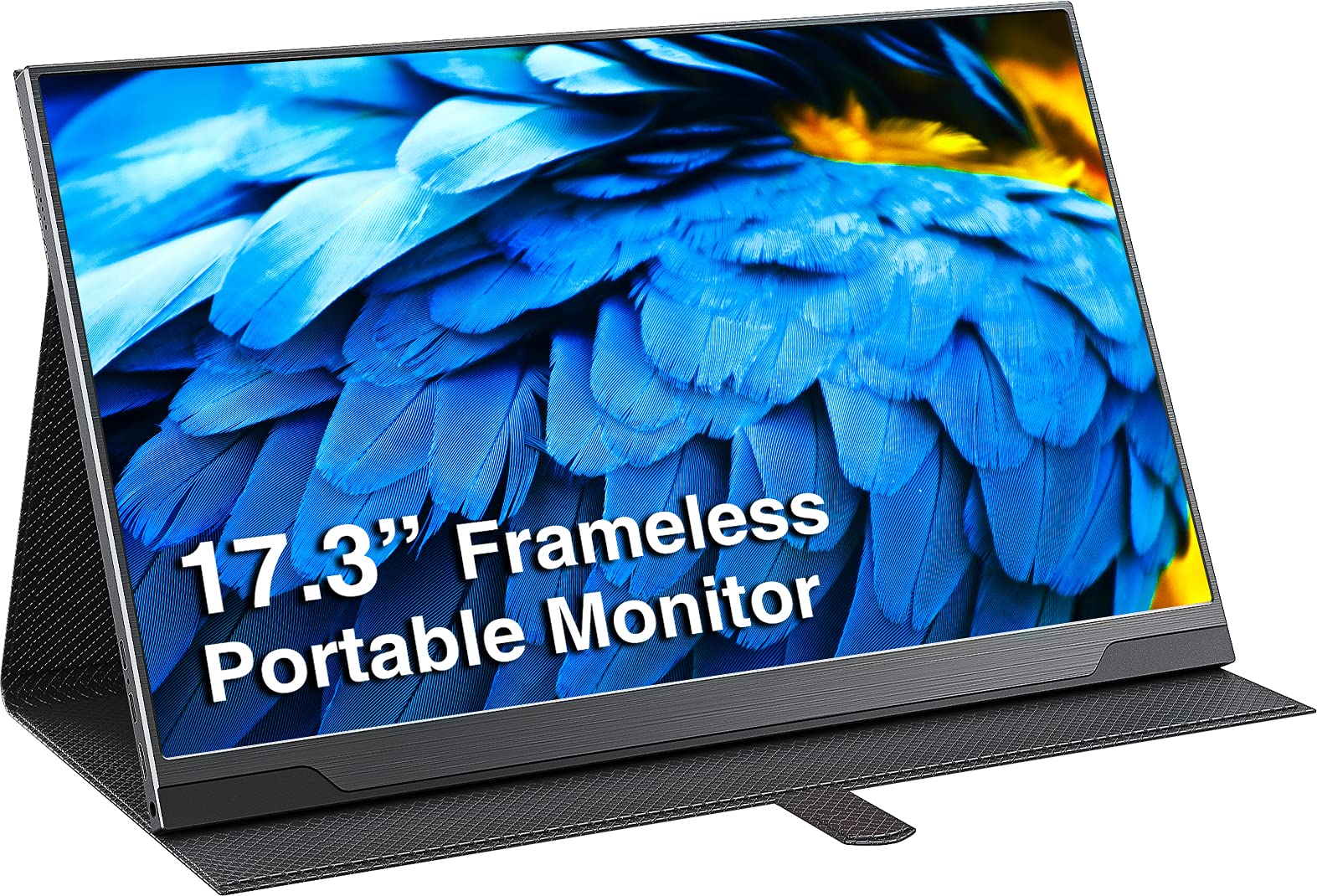 cocopar Portable Monitor - Upgraded 17.3 Inch 1080P FHD IPS HDR 100% sRGB FreeSync USB-C Gaming Monitor with Type-C Mini HDMI for Xbox PS4 Laptop PC Mac Surface, VESA mountable