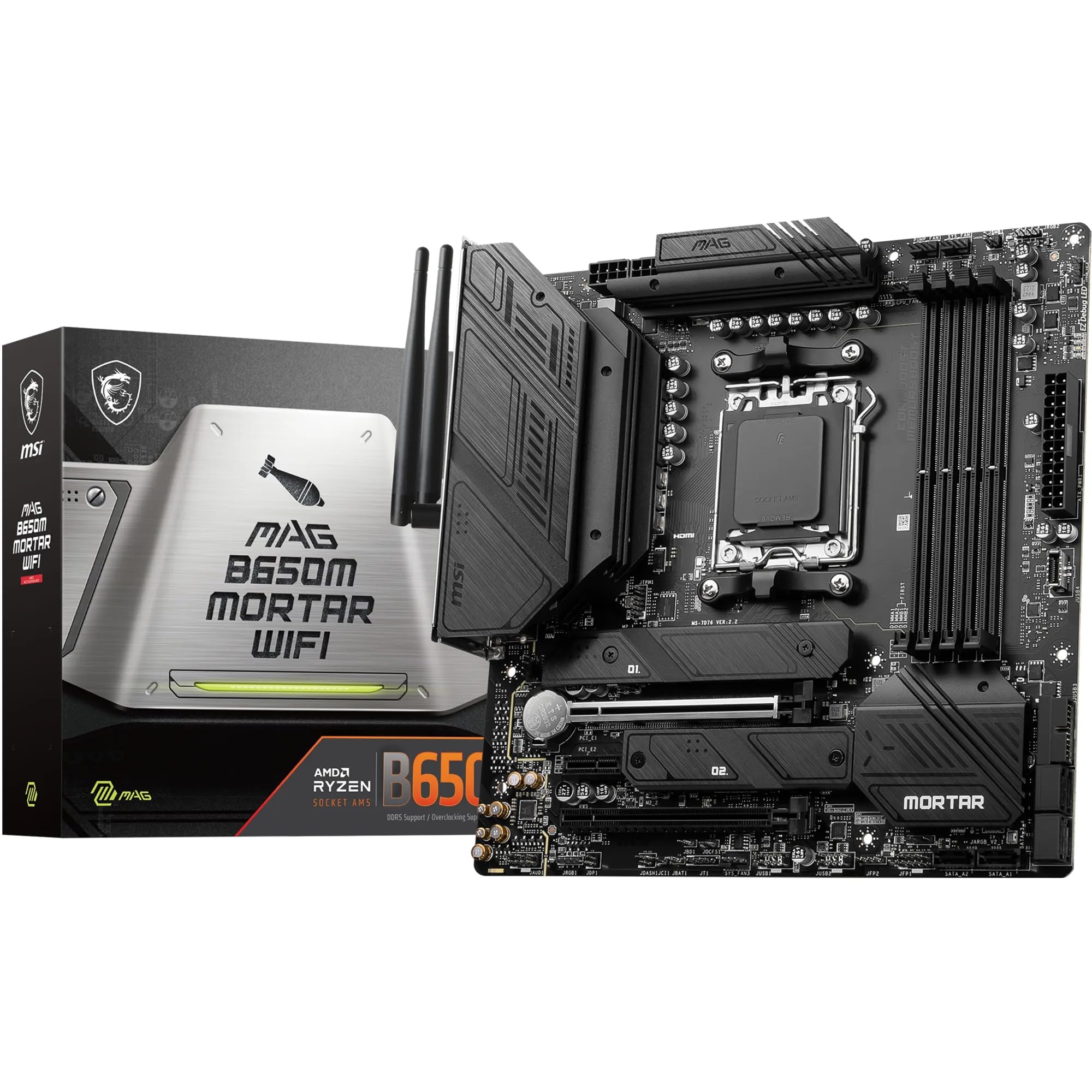 MSI MAG B650M MORTAR WIFI motherboard AMD B650 Socket AM5 micro ATX