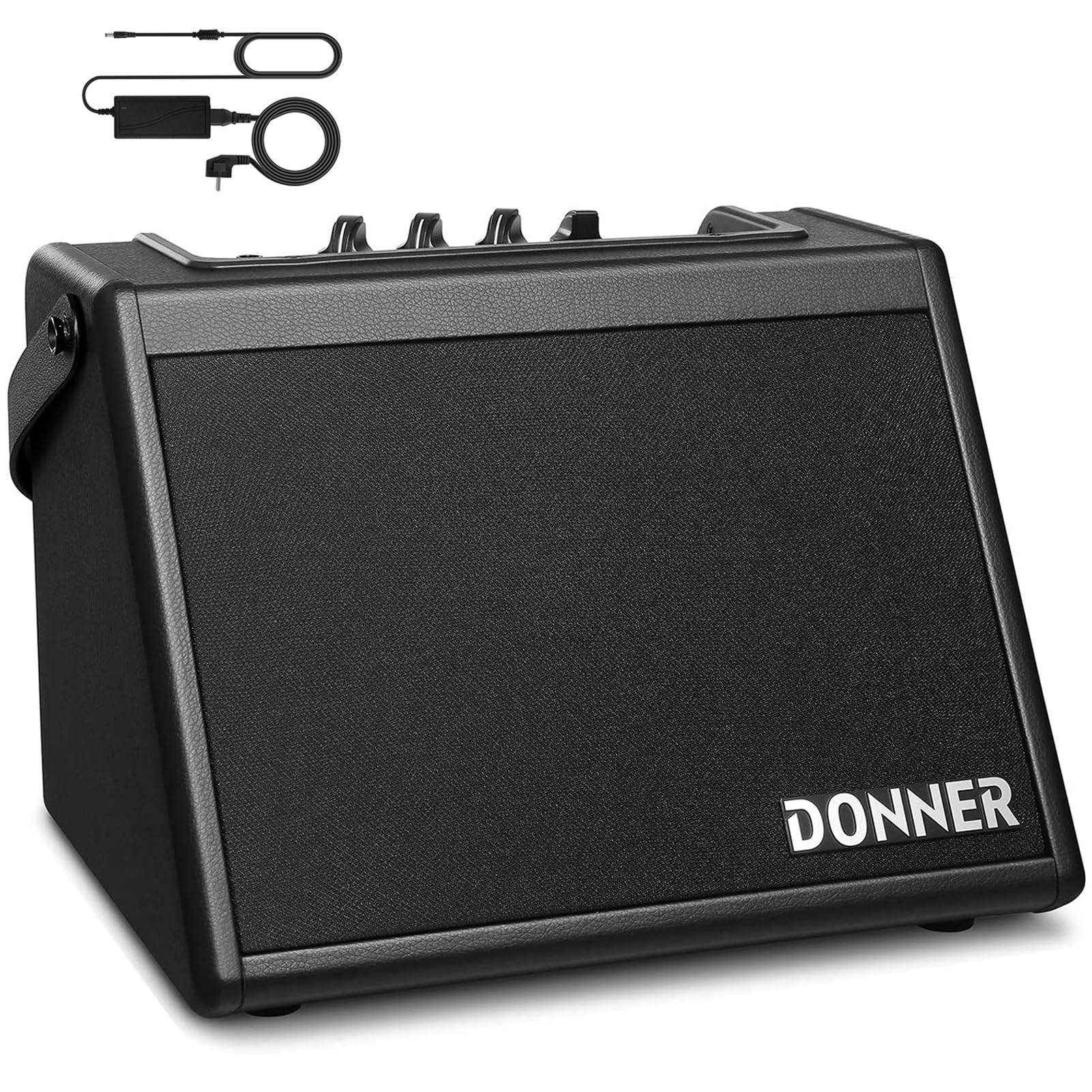Donner Mini Electric Drum Amp 20W, Wireless Electronic Drum Amplifier Keyboard Speaker DDA-20 Portable for Home Practice