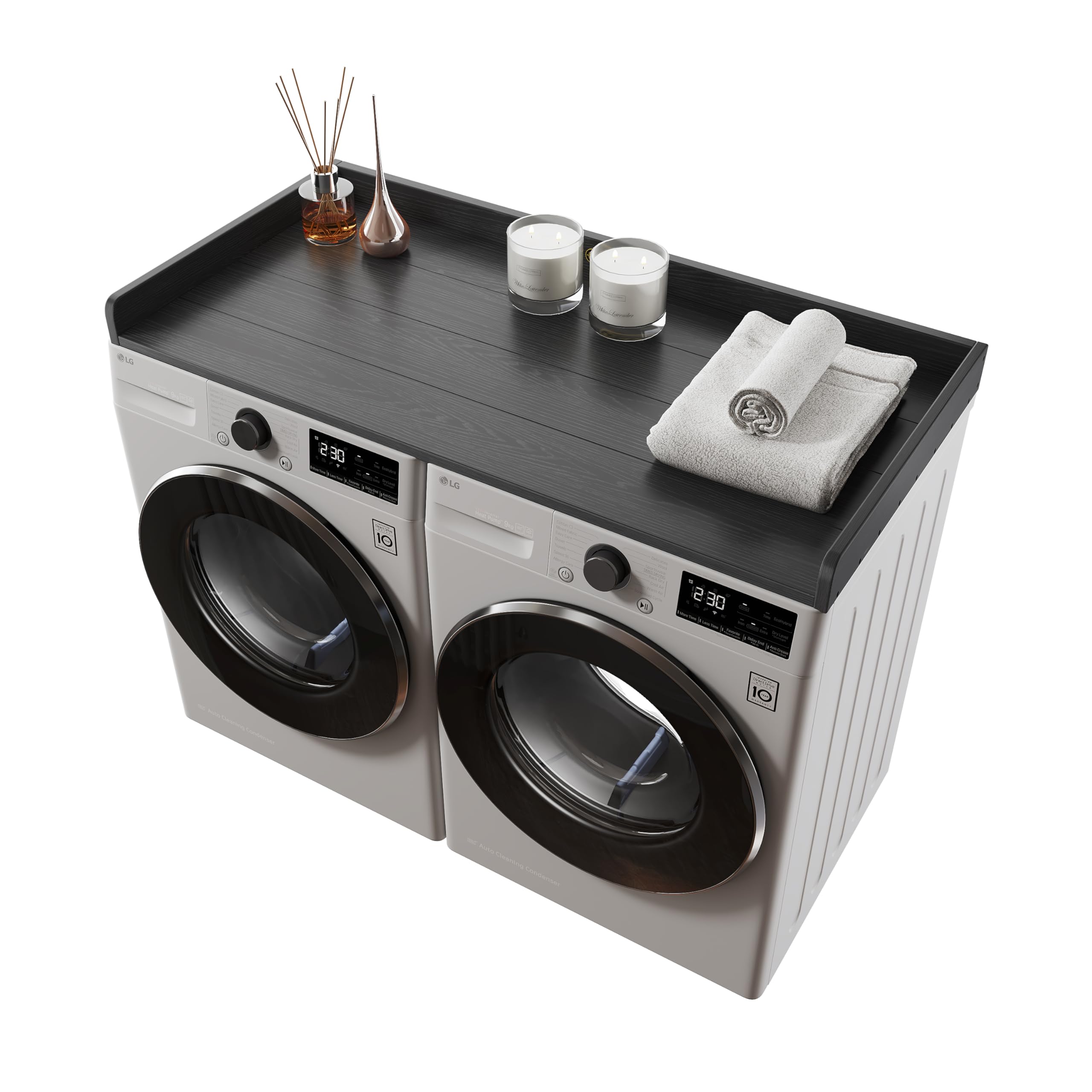 ClimbHope Washer Dryer Countertop HDPE No Installation - Washer and Dryer Topper Covers for The Top Laundry Room Organization and Storage Waterproof