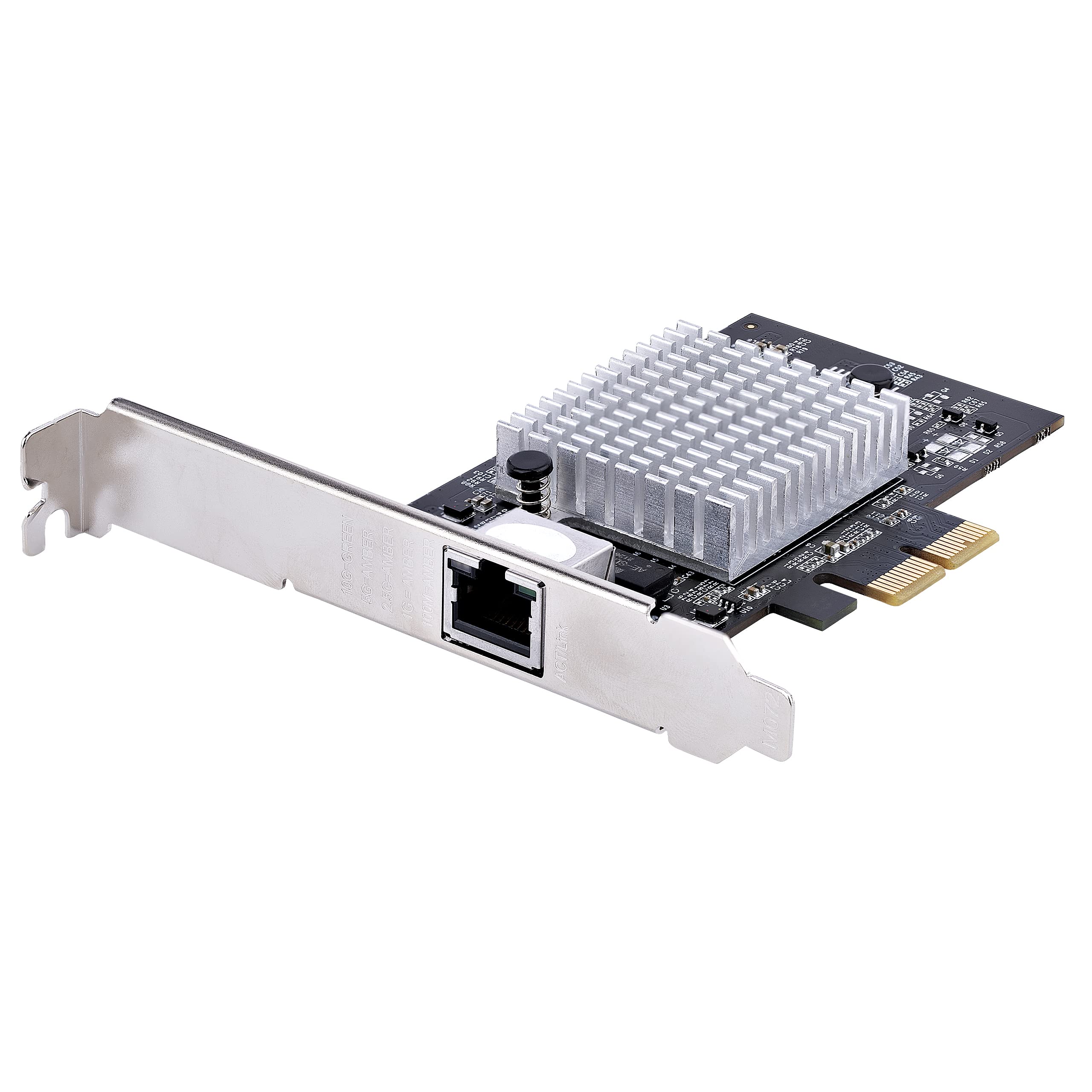 StarTech.com 1-Port 10Gbps PCIe Network Adapter Card, Network Card for PC/Server, Six-Speed PCIe Ethernet Card w/Jumbo Frame Support, NIC/LAN Interface Card, 10GBASE-T/NBASE-T (ST10GSPEXNB2)