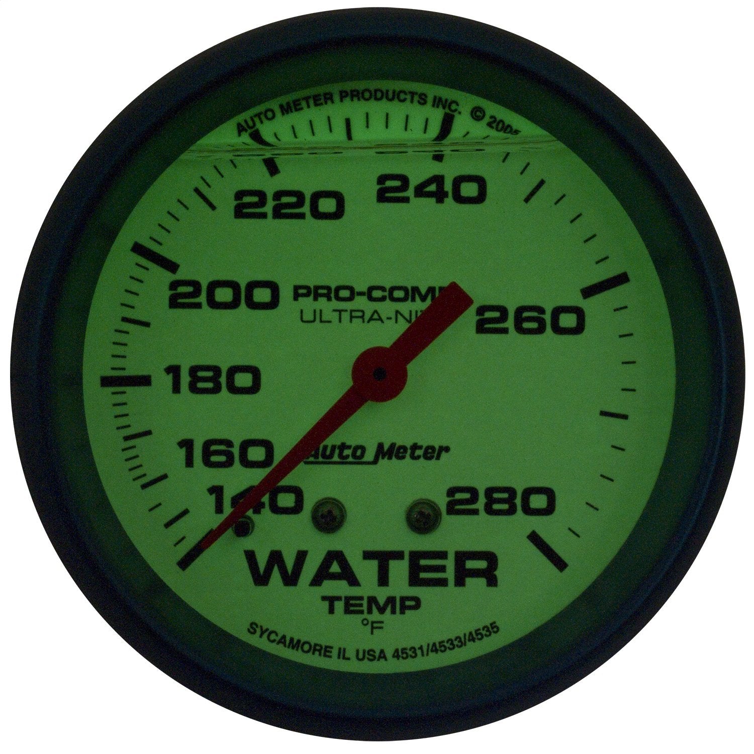 AUTO METER 4231 Ultra-Nite Water Temperature Gauge